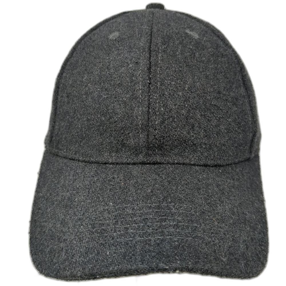Forever 21 Baseball Cap Gray One Size Strapback Textured Plain Solid Blank Hat